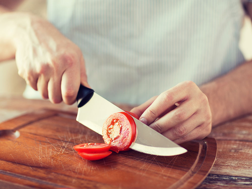 استفاده از چاقوی تیز در آشپزی