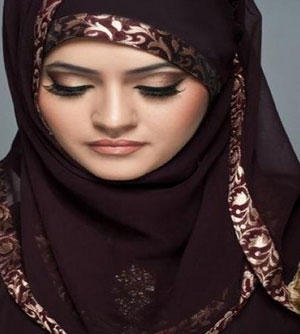 شال حجاب به سبک عربی
