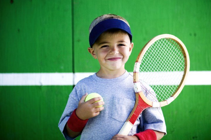 استعداد و تنیس کودک