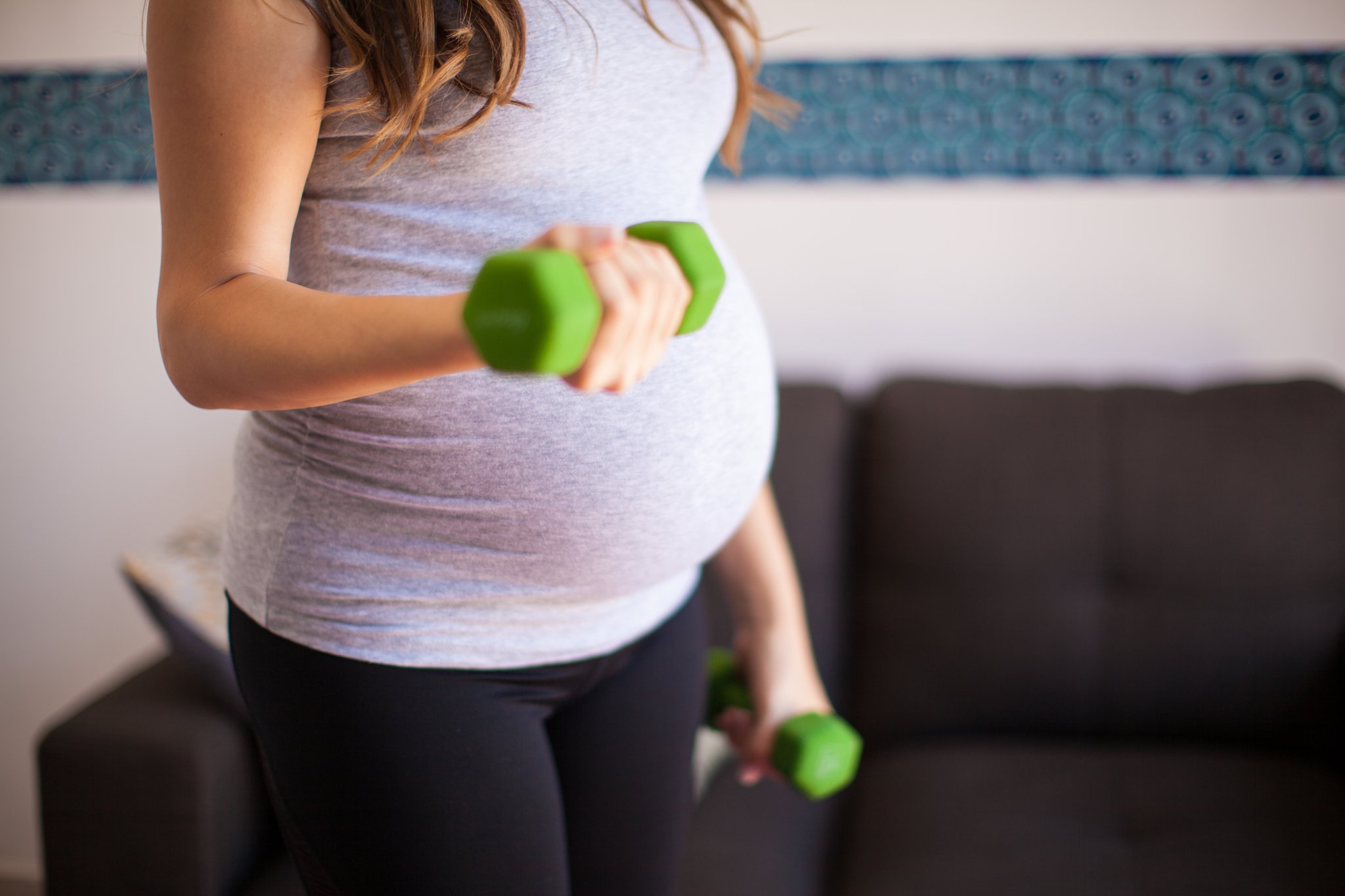 وزنه و ورزش در دوران بارداری