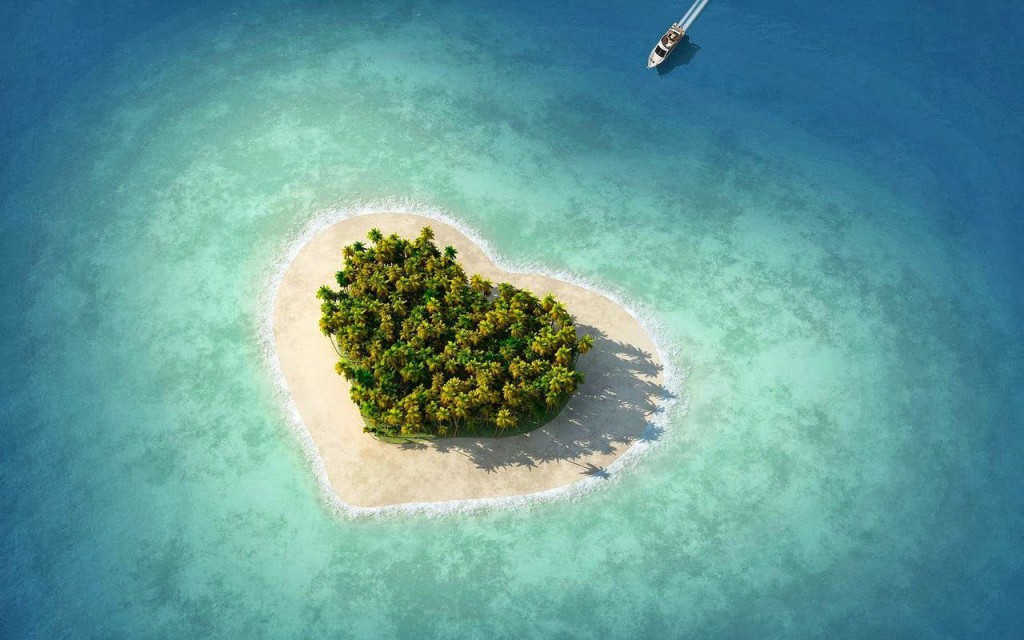 جزیره قلب شکل