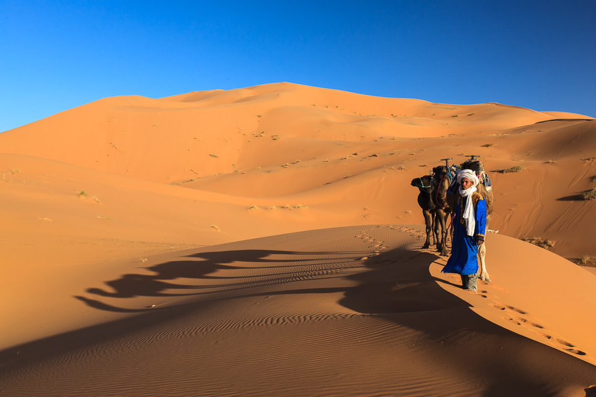 بیابان و تپه‌های شنی در مراکش