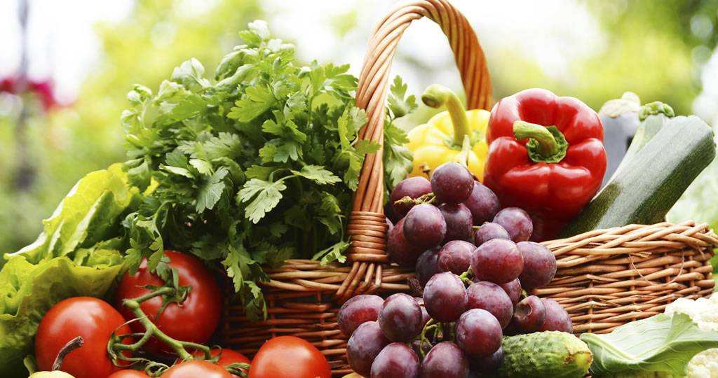 فشار خون و سبزیجات و میوه