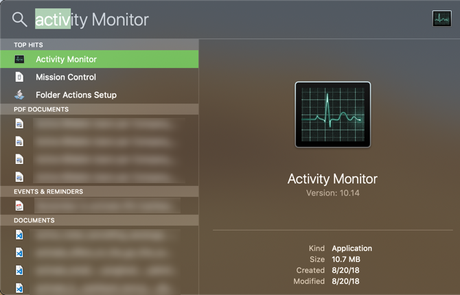 Task Manager و پنجره activity monitor