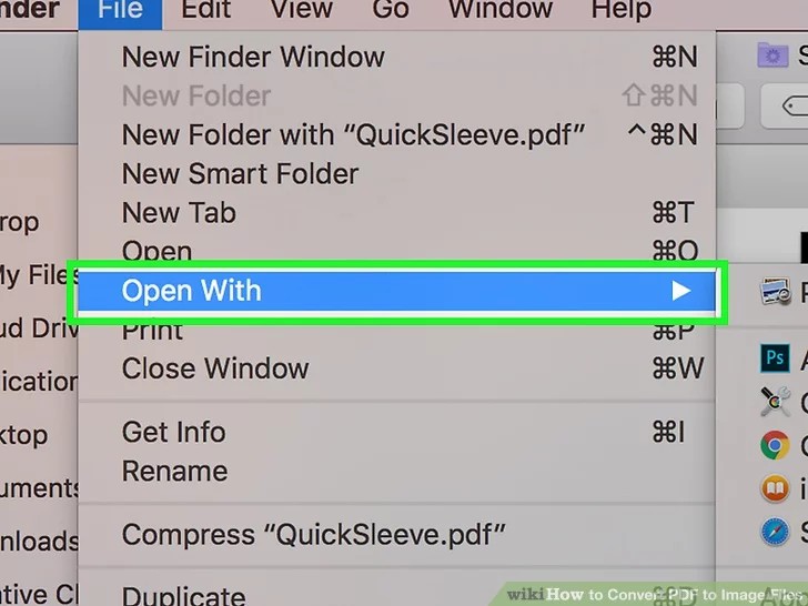 تبدیل پی دی اف به فایل تصویری و باز کردن فایل
