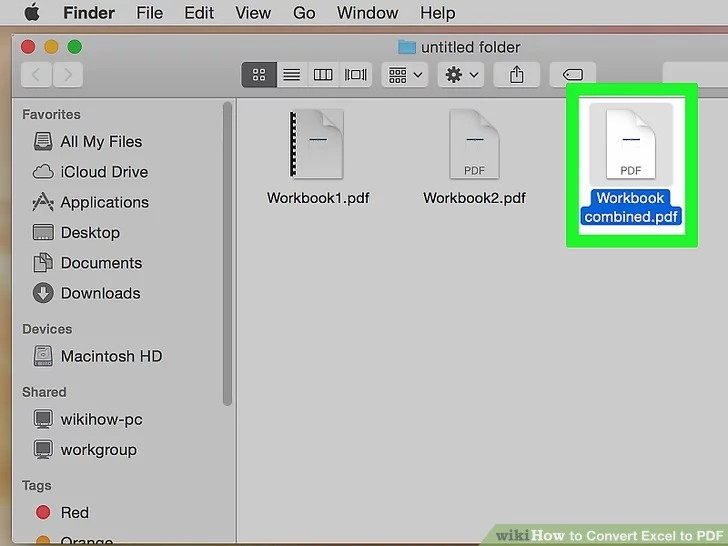تبدیل فایل اکسل به PDF و باز کردن فایل