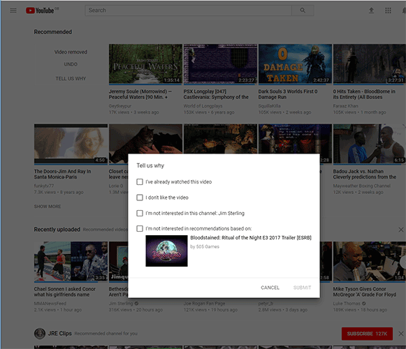 مسدود کردن ویدیوها و صفحه یوتیوب