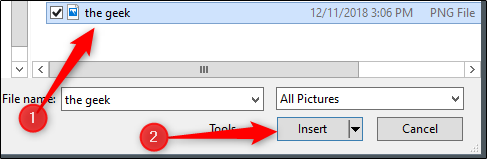 File Explorer و درج تصویر در مایکروسافت آفیس