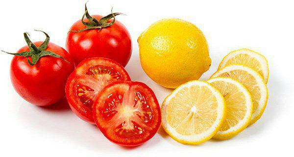 ماسک صورت پاییز و گوجه و لیمو